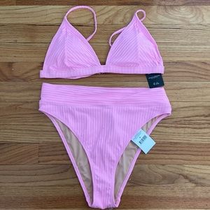 Pink Cotton On body high waist bathing suit